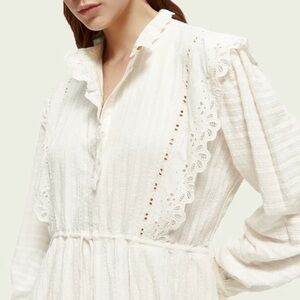 Scotch and Soda Broderie Anglaise mini dress